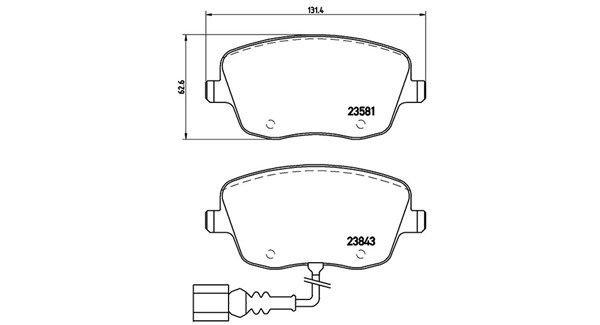 MAGNETI MARELLI Комплект тормозных колодок, дисковый тормоз 363700485077